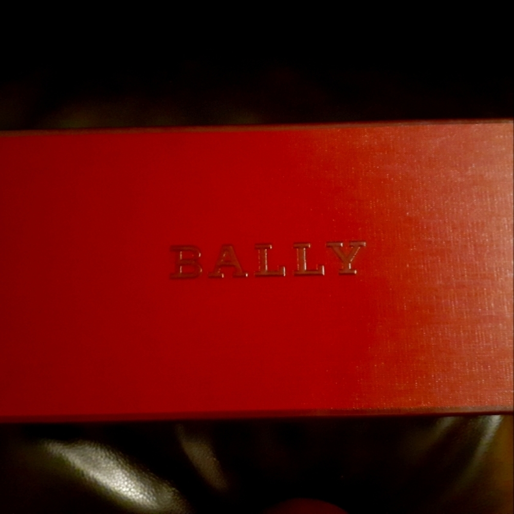 Bally Sneakers, Ashlie, Size 4.5, Black & Red